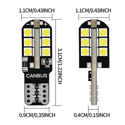 Ampoules LED T10 Plaque d'Immatriculation Hyundai Tucson