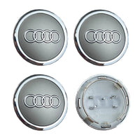 Cache-Moyeux Audi A3 A4 A6 60mm 61mm 68mm 69mm — exemple de montage