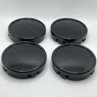 Cache-Moyeux Universels Vierges 64 mm Chromé ou Noir Lot de 4