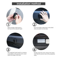 Projecteur Logo Porte Hyundai N LED Sans Fil Rechargeable USB