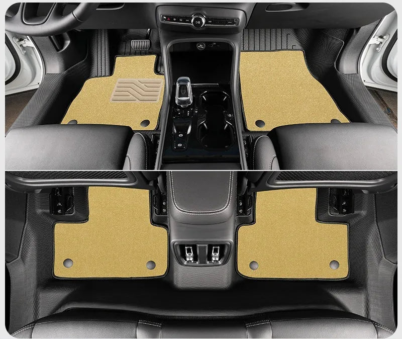 Tapis de Sol TPE Volvo XC60 2009-2026 T8 PHEV Conduite à Gauche Simple ou Double Couche Protection des Seuils