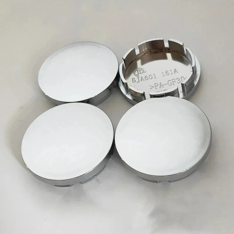 Cache-Moyeux Universels 56mm ABS Noir ou Argent — vue arrière