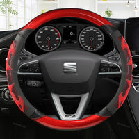 Couvre Volant Seat Leon FR, Ibiza, Arona, Ateca, Tarraco en Cuir Microfibre et Carbone 38 cm