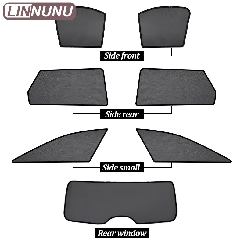 Pare-Soleil Magnétique Audi A3 8V Berline 2016-2020 Vitres Latérales et Lunette Arrière Anti-UV