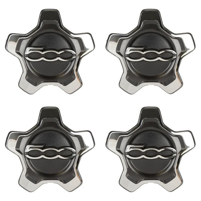 Cache-Moyeux Fiat 500X Argent 16 Pouces avec Anneau