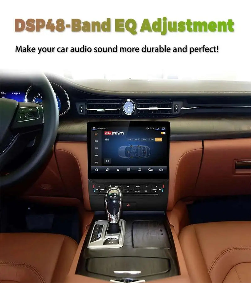 Autoradio Android 14 Maserati Ghibli 2014-2020 Écran 10,1 pouces CarPlay GPS Navigation