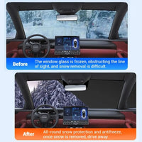 Housse Pare-Brise Voiture Grise Oxford Grande Taille 240 x 150 cm