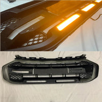 LED-Kühlergrill Ford Everest 2015–2022 Mattschwarz, weiße oder bernsteinfarbene Leuchten