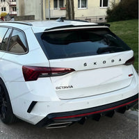 Becquet de Toit Style Maxton Skoda Octavia 4 Combi RS Sportline 2019-2023 Noir Brillant