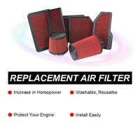 Filtre à Air Sport Lavable Mini Cooper S Citroën C4 C5 Peugeot 5008 Opel Grandland X
