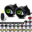 Phares LED Yeux de Diable 3 Pouces 33 Modes Télécommande