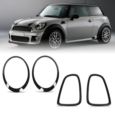 Entourages d'Optique Mini Cooper R56 R57 R58 R59 Noir Brillant