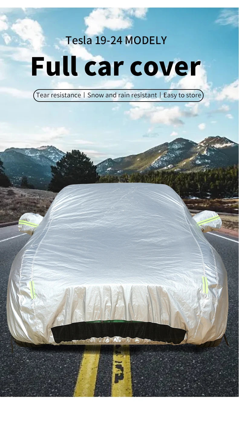 Housse de Protection Voiture Tesla Model 3 et Model Y Oxford Imperméable