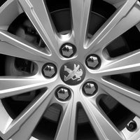 Cache-Moyeux Peugeot 60 mm, Lot de 4, Six Modèles Noir, Argent ou Gris, 106 à 508, 2008, 3008, 5008