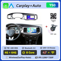 Autoradio Android Dodge Charger 2011-2014 Écran QLED 9 pouces CarPlay GPS Navigation