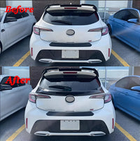 Becquet Toyota Corolla E210 Hatchback 5 Portes 2018-2022 de Coffre Central Noir