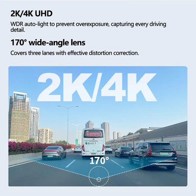 Dashcam 4K Mini WiFi Supercondensateur Mode Parking