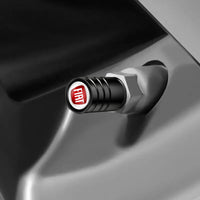 Bouchons de Valve Fiat Abarth 500 Panda Punto Métal 3D — gros plan