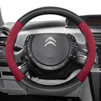 Housse de Volant Citroën Daim et Texture Carbone C3 C4 X Berlingo C5 Aircross Jumper Spacetourer Ami X