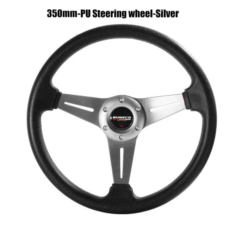 Volant Sport Universel 350 mm Aluminium et PU