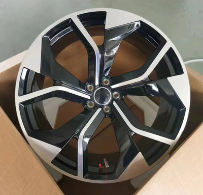 Jante Alliage 22 Pouces Audi Q8 A8 A6 Noir Brillant
