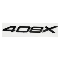 Logo Peugeot 208, 308, 408, 408X, 508 et 508L en ABS 3D, Emblème Lettres de Coffre Noir Brillant, Argent ou Gris