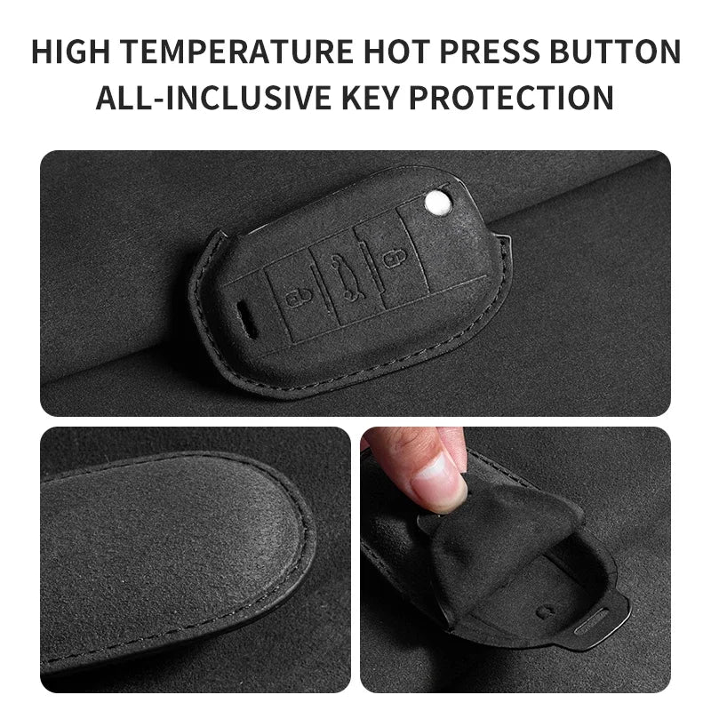 Coque de Clé Peugeot Citroën Suédine Clé Repliable ou Fixe 3 Touches