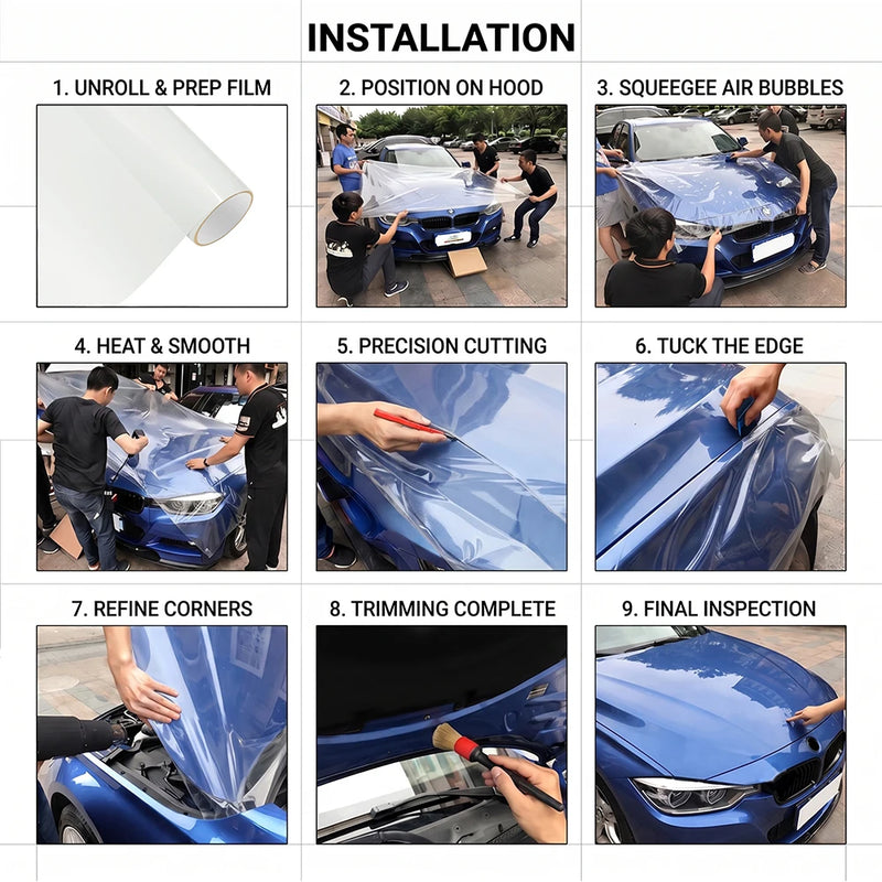 Film de Protection Carrosserie PPF TPH Transparent en Rouleau 7,5 mil
