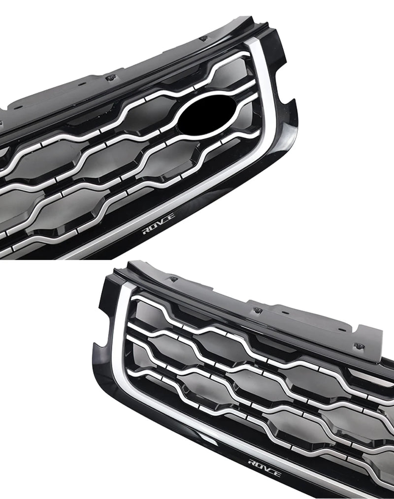 Calandre Range Rover Evoque L551 2020-2022 Nid d'Abeille Noir Argent ou Gris