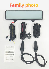 12-Inch Mirror Dashcam 4 Lenses 4K Wiring Kit