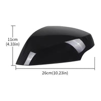 Coques de Rétroviseur de Remplacement Renault Mégane 3 MK3 2008-2015, ABS Noir Brillant, Gauche, Droite ou Paire