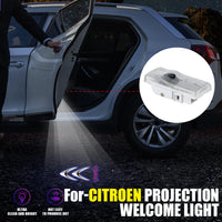 Projecteur Porte Citroën LED, Lot de 2, Remplacement Direct, C1 C2 C3 C4 C5 Berlingo