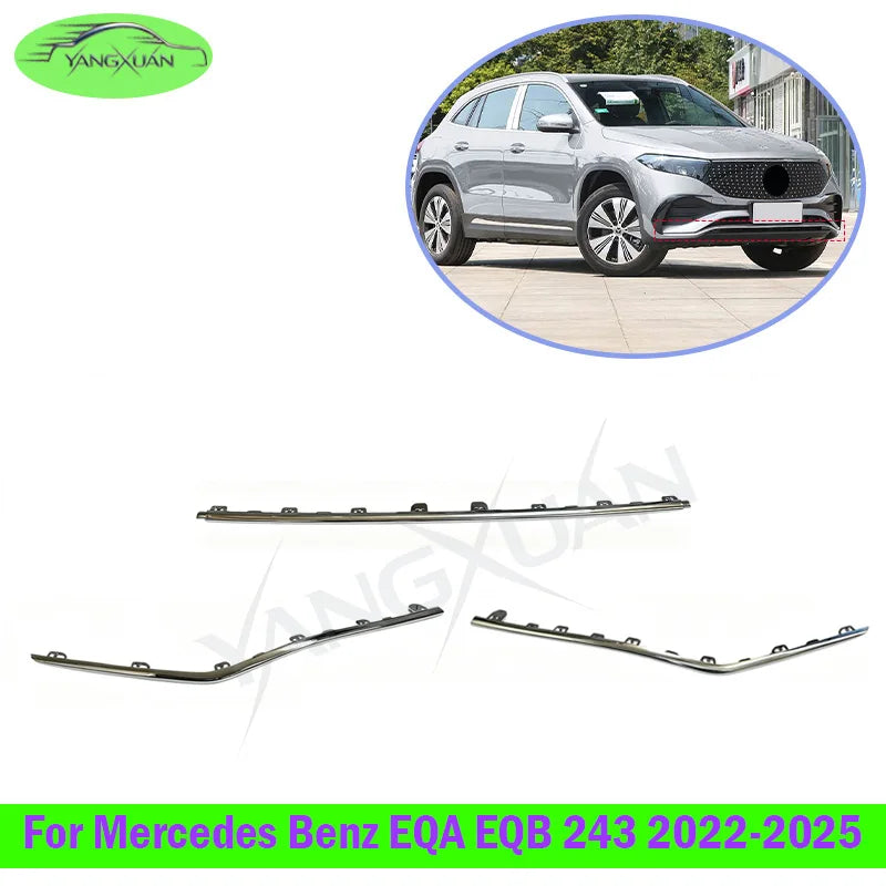 Calandre Mercedes EQA EQB 243 2022-2025 Baguette Chromée de Grille Avant, Centrale, Gauche ou Droite