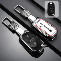 Étui de Protection Clé Citroën C3 C4 C5 Berlingo Picasso Alliage de Zinc Blanc ou Noir