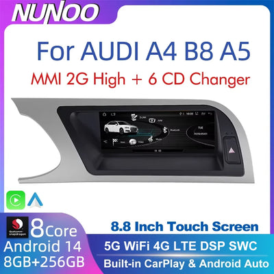 Autoradio Android Audi A4 B8 A5 CarPlay