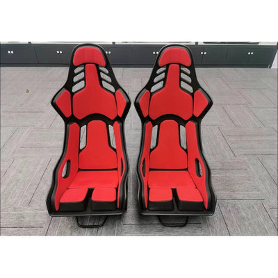 Siège Baquet Sport Universel Carbone et Cuir PU Réglable