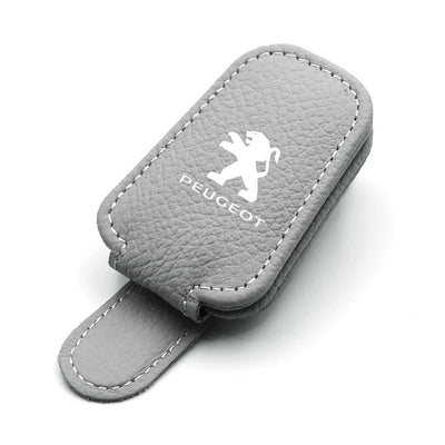 Clip Porte-Lunettes de Pare-Soleil Cuir Peugeot 206 308 3008