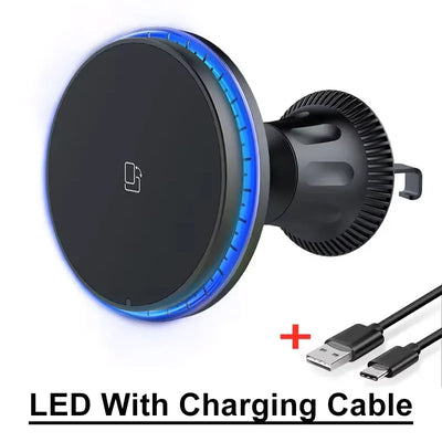 Support Téléphone Voiture Chargeur Induction Magnétique 15W