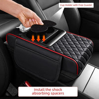 Accoudoir Central Universel avec Rangement et Porte-Gobelet