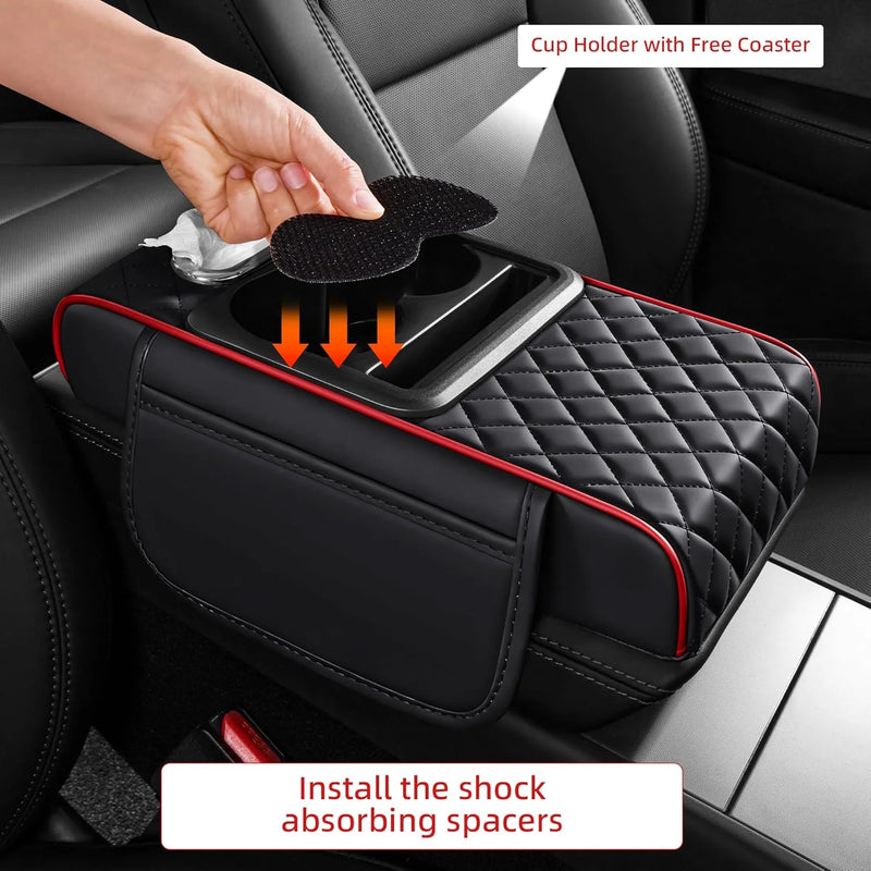 Accoudoir Central Universel avec Rangement et Porte-Gobelet