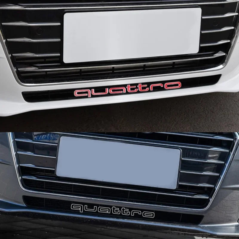 Emblème Calandre Audi Quattro — gros plan