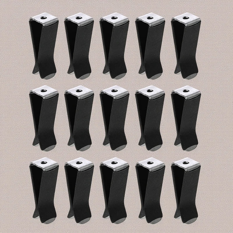 Black Metal Car Air Freshener Holder Clips, Pack of 30