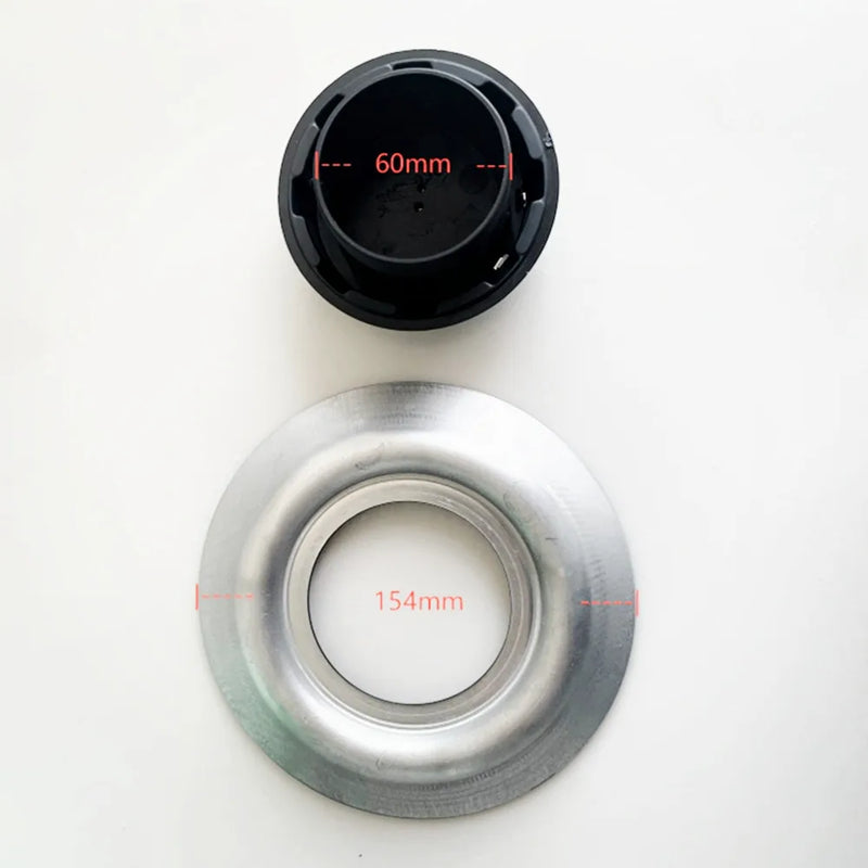Cache-moyeux Mercedes AMG 154 mm alésage 60 mm deux parties