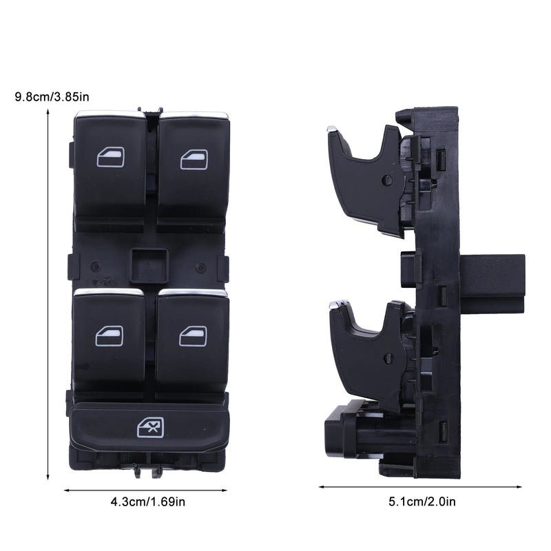 Bouton Lève-Vitre Conducteur Volkswagen Golf 7 GTI Audi A1 — vue arrière