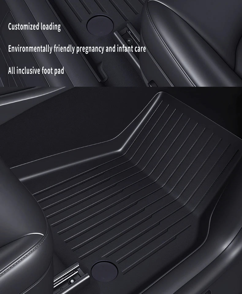 Tapis de Sol Tesla Model 3 Highland 2024-2026 TPE Ensemble 3 à 12 Pièces Simple ou Double Couche