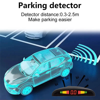 Radar de Recul 4 Capteurs Écran LED FirstSafe KZ-068