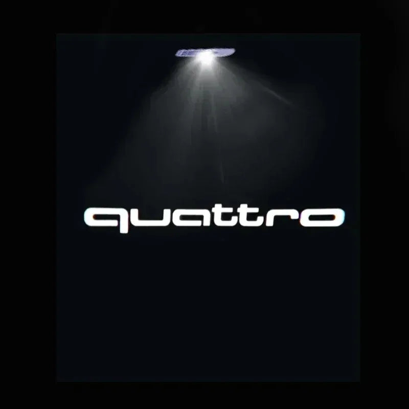 Projecteur Logo de Porte LED Audi 6 Motifs Anneaux RS S line quattro