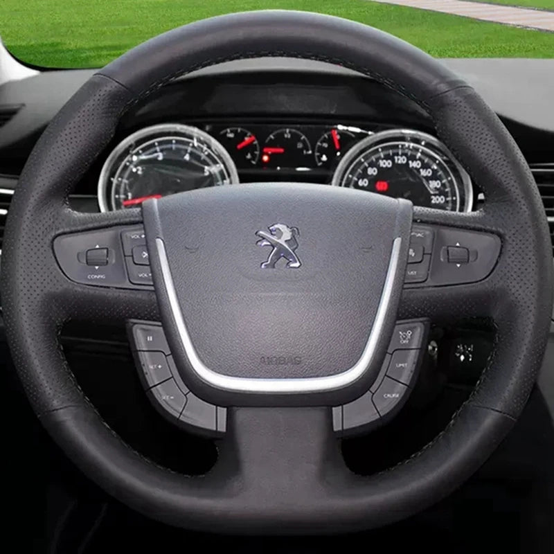 Couvre Volant Peugeot 508 et 508 SW 2011-2018 Cuir à Coudre