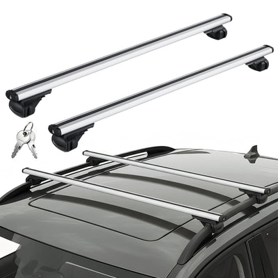 Barres de Toit Universelles Aluminium 120cm Verrouillables