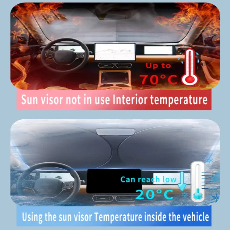 Pare-Soleil Pliable Pare-Brise Avant Ford 2015-2025